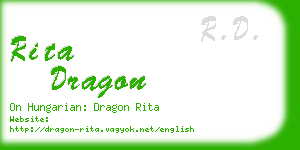 rita dragon business card